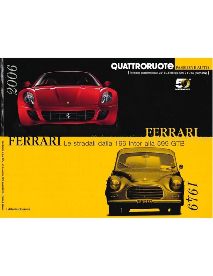 FERRARI, LE STRADA DALLA 166 INTER ALLA 599 GTB, Boeken, Auto's | Boeken