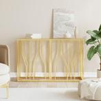 vidaXL Wandtafel 110x30x70 cm roestvrij staal en glas, Huis en Inrichting, Tafels | Bijzettafels, Verzenden, Nieuw