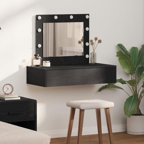 vidaXL Wandgemonteerde Make-up Tafel met LED-verlichting in, Huis en Inrichting, Tafels | Kaptafels, Nieuw, Verzenden