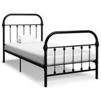 vidaXL Bedframe metaal zwart 100x200 cm, Verzenden, Nieuw