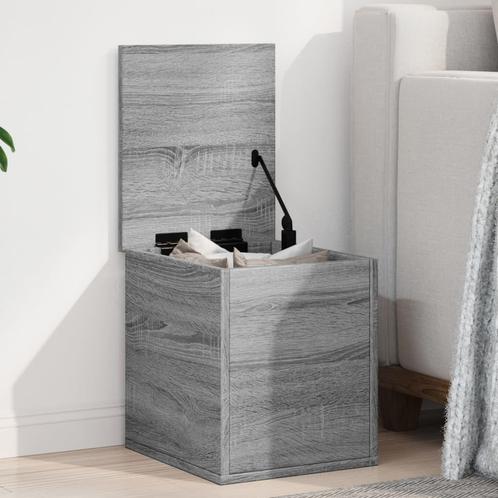 vidaXL Opbergbox 30x35x35 cm bewerkt hout grijs sonoma, Huis en Inrichting, Kasten | Overige, Nieuw, Verzenden