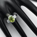 Zonder minimumprijs - Ring Platina - 3.20ct. tw. Saffier -, Nieuw