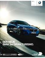 2016 BMW 3 SERIE GRAN TURISMO BROCHURE DUITS, Ophalen of Verzenden, Nieuw