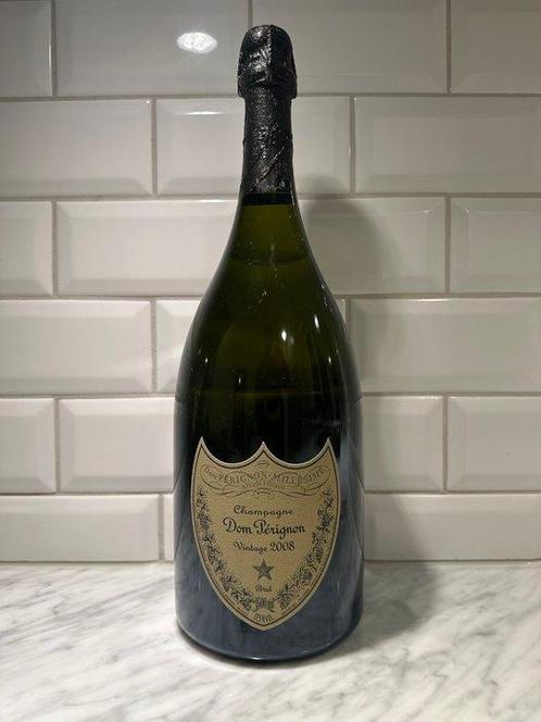 2008 Dom Pérignon - Champagne Brut - 1 Magnum (1,5 L), Verzamelen, Wijnen