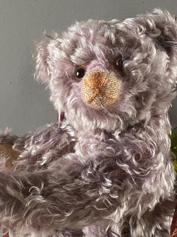 Steiff: Replica Teddybeer 1925, violet getipt mohair, EAN