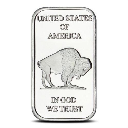 1 Troy Ounce - Zilver .999 - 1 oz Silvertowne Buffalo 999, Postzegels en Munten, Edelmetalen en Baren