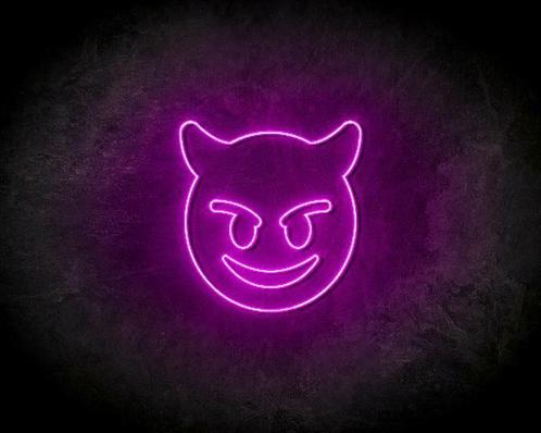 EVIL SMILEY neon sign - LED neon reclame bord, Zakelijke goederen, Horeca | Overige, Verzenden