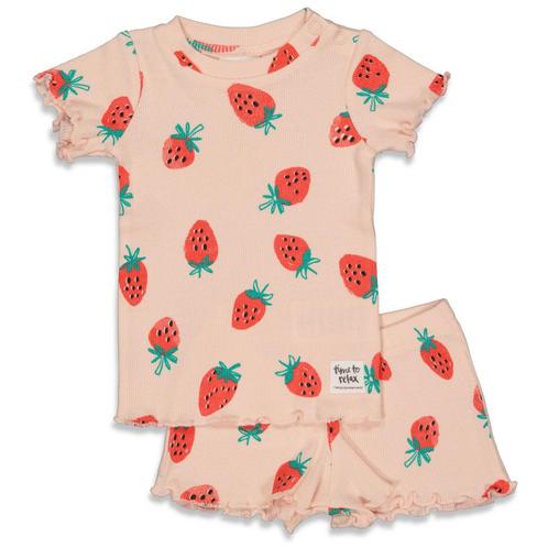 Feetje - Pyjama / Shortama Suzy Strawberry Roze, Kinderen en Baby's, Babykleding | Overige, Meisje, Nieuw, Ophalen of Verzenden