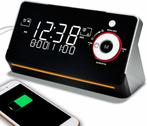 iTOMA Radiowekker met USB-C oplaadpoorten, dubbele alarme..., Elektronische apparatuur, Wekkers, Nieuw, Verzenden