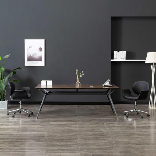 vidaXL Chaise pivotante à manger Noir Similicuir, Huis en Inrichting, Stoelen, Verzenden