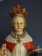 Beeld, Kind Jezus van Praag - 85 cm - Gips, Hout, Koper, Antiek en Kunst