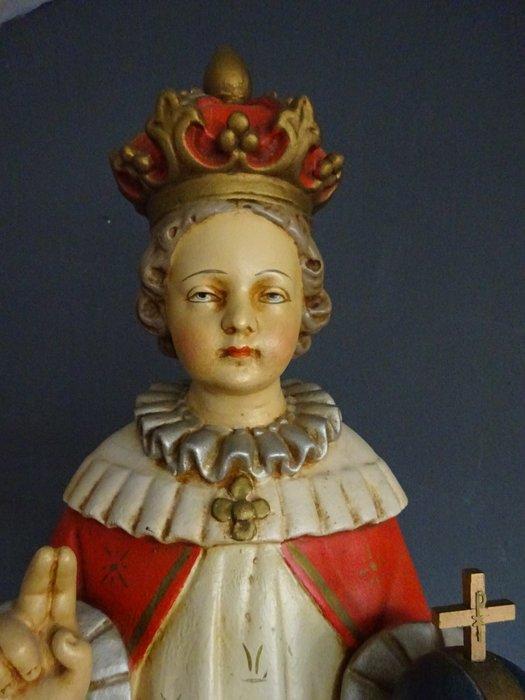 Beeld, Kind Jezus van Praag - 85 cm - Gips, Hout, Koper, Antiek en Kunst, Kunst | Niet-Westerse kunst