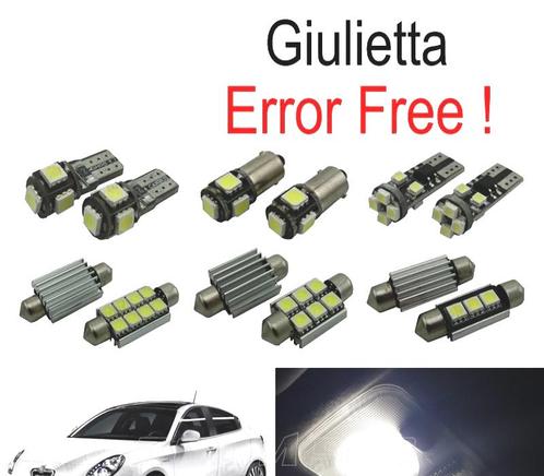 Kit 11 Ampoules Led Intérieur Pour Alfa Romeo Giulietta 940, Auto-onderdelen, Verlichting, Verzenden