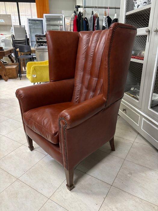 Fauteuil - Leder, Antiek en Kunst, Curiosa en Brocante