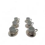 Koffieservies (12) - .800 zilver - Kopjes koffie voor 6, Antiek en Kunst