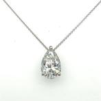 Halsketting - 14 karaat Witgoud - 5.01ct. tw. Diamant, Handtassen en Accessoires, Kettingen, Nieuw