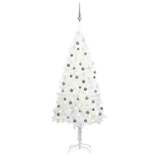 vidaXL Kunstkerstboom met verlichting en kerstballen 180 cm, Diversen, Kerst, Nieuw, Verzenden