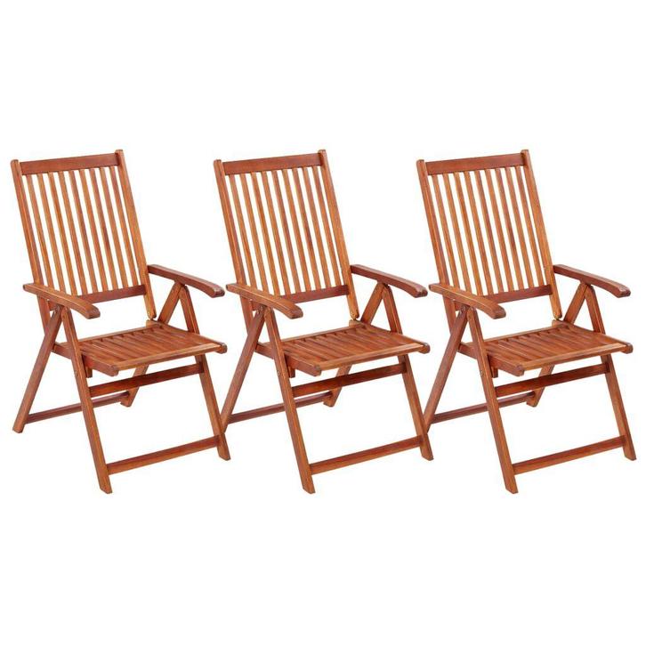 Stevige Acaciahouten Tuinstoelen (3) | -46% | OP = OP, Tuin en Terras, Tuinstoelen, Nieuw, Hout, Verzenden