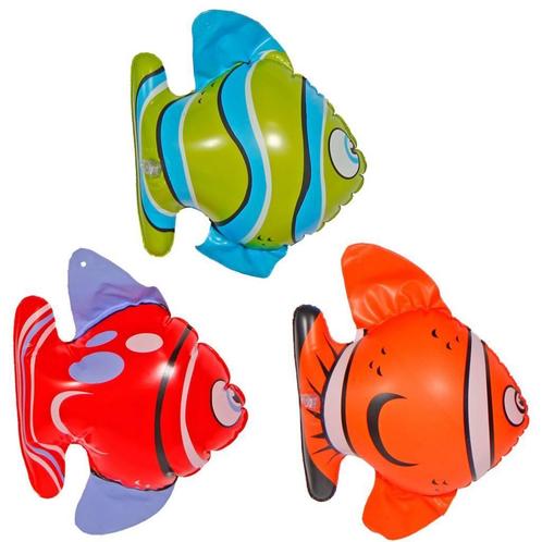 Opblaasbare Vissen 17cm 3st, Hobby en Vrije tijd, Feestartikelen, Nieuw, Verzenden