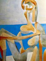 Pablo Picasso (after) - Bagnante seduta in riva al mare, Antiek en Kunst, Kunst | Tekeningen en Fotografie