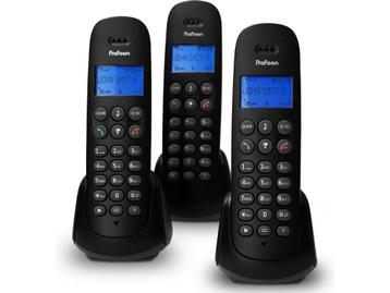 Profoon PDX-300 - DECT telefoon - 3 handsets - kraakheldere beschikbaar voor biedingen