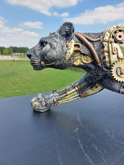 Beeld, panter steam punk - 21 cm - Keramiek, Antiek en Kunst, Kunst | Designobjecten