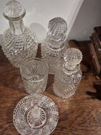 Art déco Ensemble de toilette (5) - Verre - ensemble de