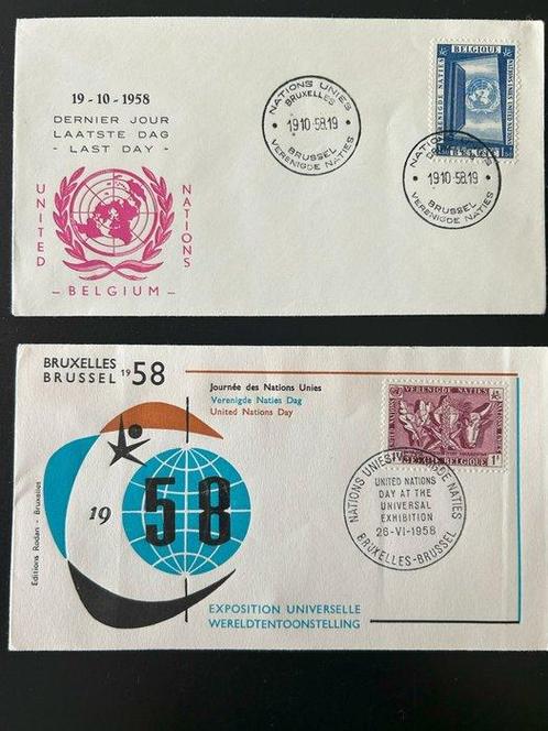België 1958 - EXPO 58 - Grote verzameling van 127 FDCs,, Postzegels en Munten, Postzegels | Europa | België