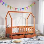 vidaXL Kinderbedframe met lades 80x170 cm massief grenenhout, Verzenden, Nieuw
