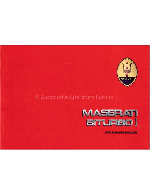 1986 MASERATI BITURBO I INSTRUCTIEBOEKJE ITALIAANS, Auto diversen, Handleidingen en Instructieboekjes