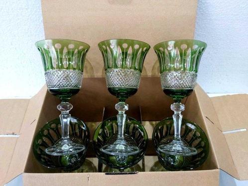 Gobelet (6) - bohem - Cristal, Antiek en Kunst, Antiek | Meubels | Tafels