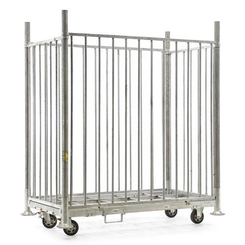 Gebruikte Mobiele stapelrack mobiele rack TÜV op wielen, Zakelijke goederen, Kantoor en Winkelinrichting | Magazijn, Stelling en Opslag