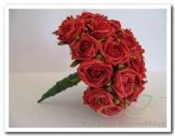 Bruidsboeket Foamrozen Rood met RodeparelsEV60, Hobby en Vrije tijd, Knutselen, Nieuw