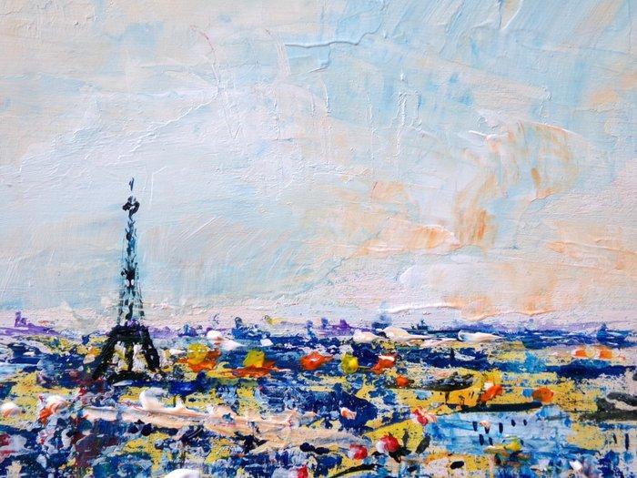 DENIS Pascal dit ROY. - Paris et la Tour Eiffel., Antiek en Kunst, Kunst | Schilderijen | Klassiek