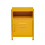 Lendo Online Table de Chevet 40x40x55 cm Métal Jaune, Maison & Meubles