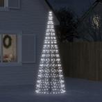 vidaXL LED-kerstboom aan vlaggenmast 550 LEDs koud wit 300, Verzenden, Nieuw