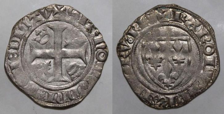France Frankreich Dup 377 Karl Vi 1380 1422 Blanc Guenar..., Postzegels en Munten, Munten | Europa | Niet-Euromunten, België, Verzenden