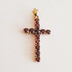 Hanger - 18 karaat Geel goud - 1.56ct. tw. Granaat