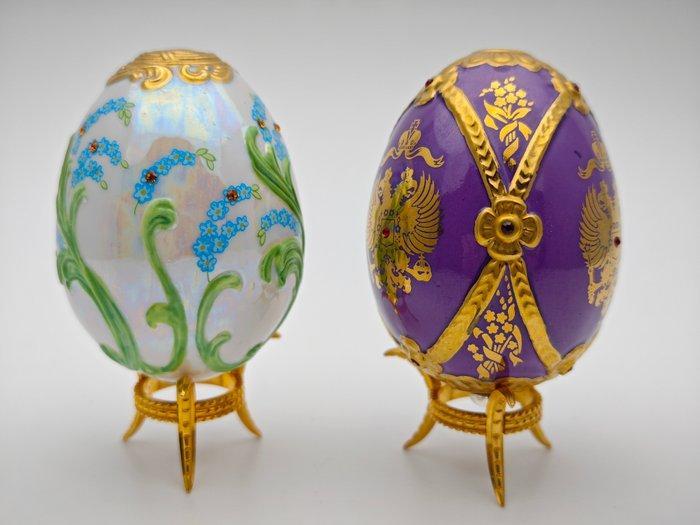 Fabergé ei - 2 House of Fabergé Eggs - Porselein, Antiquités & Art, Curiosités & Brocante
