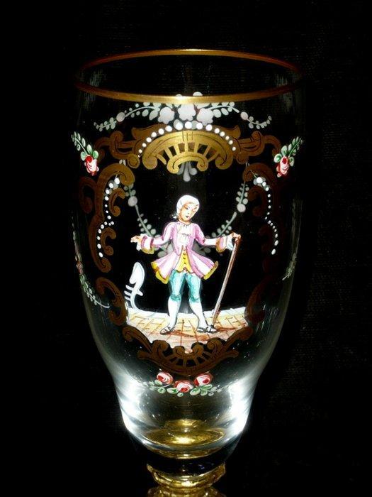Moser, Carlsbad (attr.) - Verre à champagne (6) - Modèle, Antiek en Kunst, Antiek | Glaswerk en Kristal