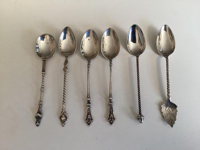 Theelepel (6) - Zilver, Antiek en Kunst, Antiek | Zilver en Goud