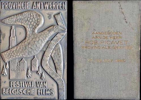 1960 Belgium medaille Province Antwerpen- Festival of the..., Postzegels en Munten, Penningen en Medailles, Verzenden