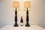 Tafellamp (2) - Set van neoklassieke tafellampen - Hout,, Antiek en Kunst