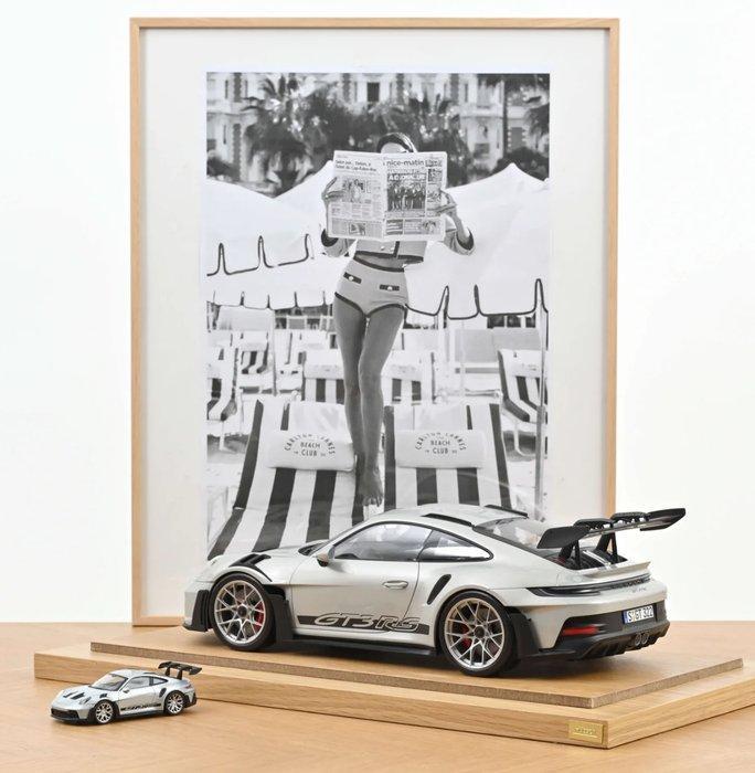 Norev 1:12 - Modelauto - Porsche 911 GT3 RS 2022 Argent GT, Hobby en Vrije tijd, Modelauto's | 1:5 tot 1:12