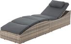 2dekans | Juskys Ligbed / Zonnebed Lamia - Lichtgrijs -, Tuin en Terras, Ophalen of Verzenden, Nieuw