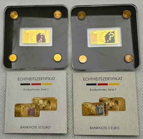 Tsjaad. 3000 Francs ND 5+10 euro , 2x1/500 Oz, oro (.999), Postzegels en Munten, Munten | Europa | Niet-Euromunten