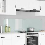 vidaXL Keuken Spatscherm Wit 90 x 50 cm gehard glas, Antiek en Kunst, Verzenden