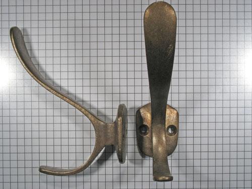 Hoed en jashaak, brons antiek, Huis en Inrichting, Woonaccessoires | Kapstokken, Nieuw, Overige materialen