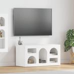 vidaXL TV Kast Wit 80 x 35 x 40 cm Bewerkt hout, Huis en Inrichting, Kasten |Televisiemeubels, Verzenden, Nieuw