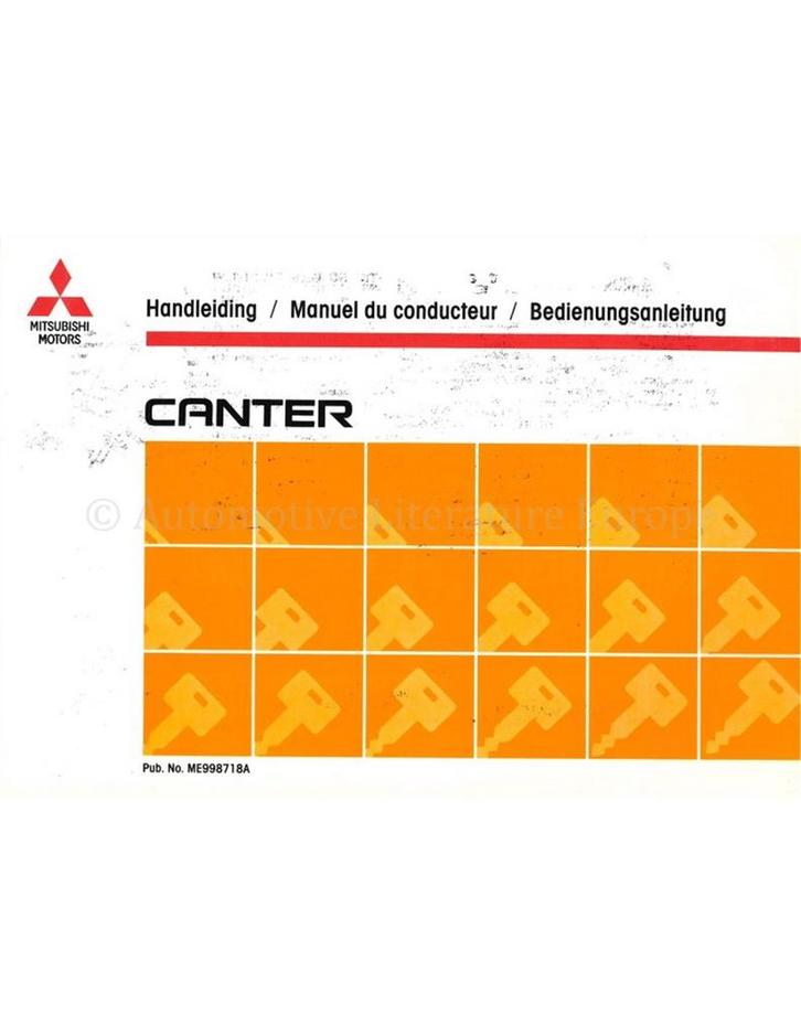 1993 MITSUBISHI CANTER INSTRUCTIEBOEKJE, Auto diversen, Handleidingen en Instructieboekjes
